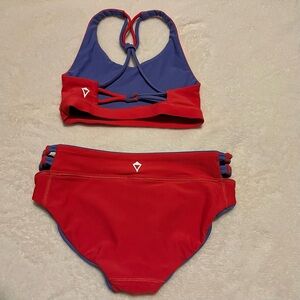 Lululemon Ivivva Reversible Bikini Red Purple 4-6